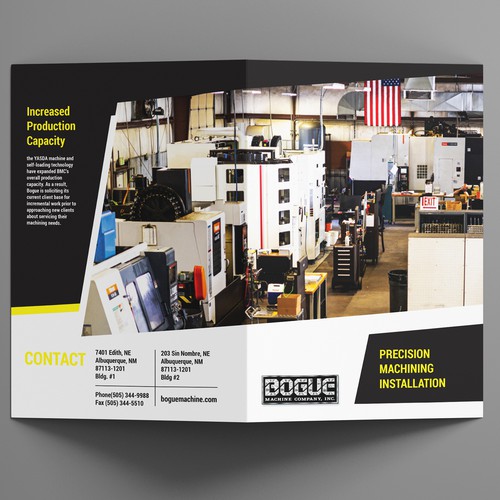 Machine Shop Needs a Great Selling Tool for Boring Industry Types! Design by RicardoRS