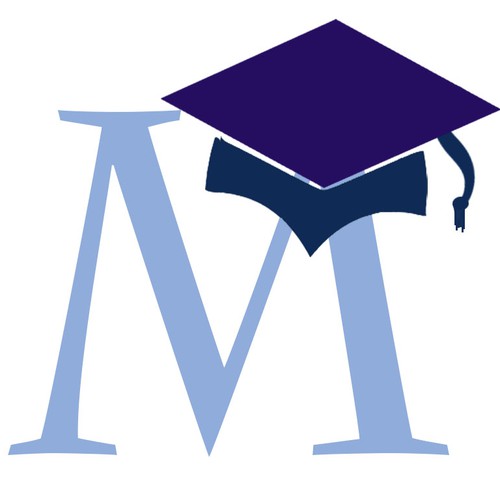 Create a simple letter M with a graduation hats to show success. | Logo ...