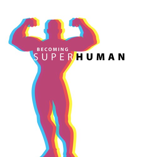 "Becoming Superhuman" Book Cover Diseño de Carl Winans