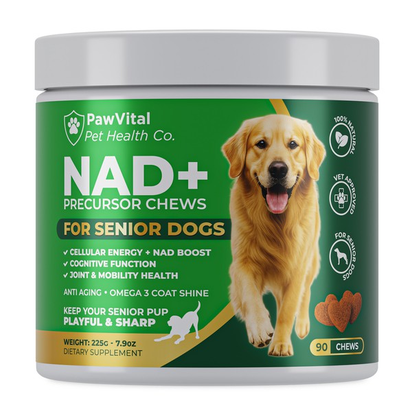 Packaging For NAD Boost Chews For Dogs!