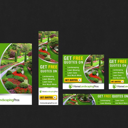 コンペ「Fun and Exciting Landscaping Banner Ad」のデザイン by R3cubeさん 