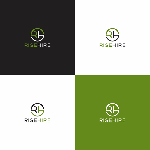 Create a polished yet creative logo for RiseHire Design by Eri Setiyaningsih