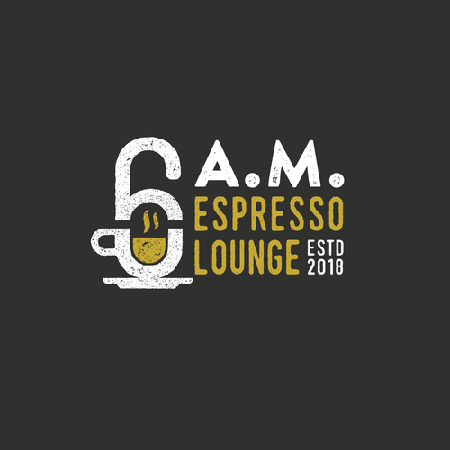 Design an enticing logo for 6 A.M. Espresso Lounge Design by Luc99