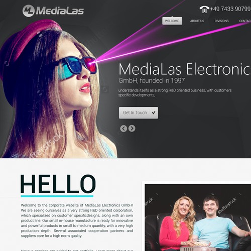 Landing page design contest entry by Sai Design *