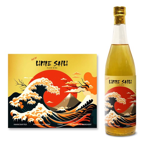 JAPANESE UME SHU Label design for lady 25-30 Design by RMC@D+