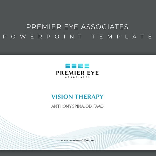 Powerpoint Template for Premier Eye Associates Design by Design Core ♥
