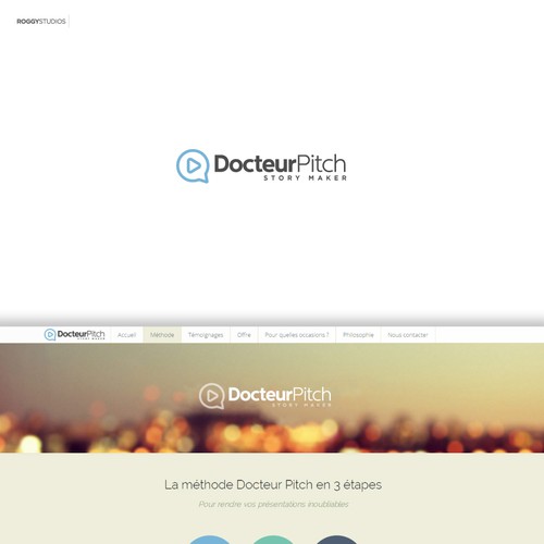 Design a logo for a Communication Coach and Powerpoint Producer -
Docteur Pitch Design by Roggy