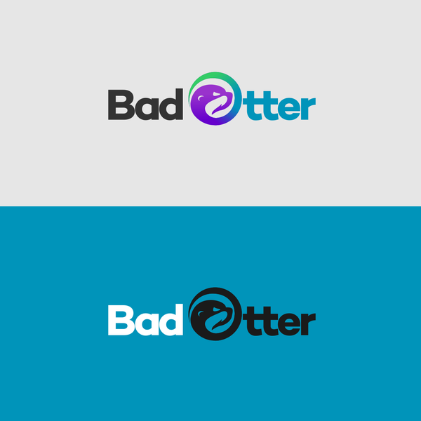 the logo concept for Bad Otter, an innovative clothing brand for lovers of outdoor activities such as water sports, mountain biking, golf etc ...