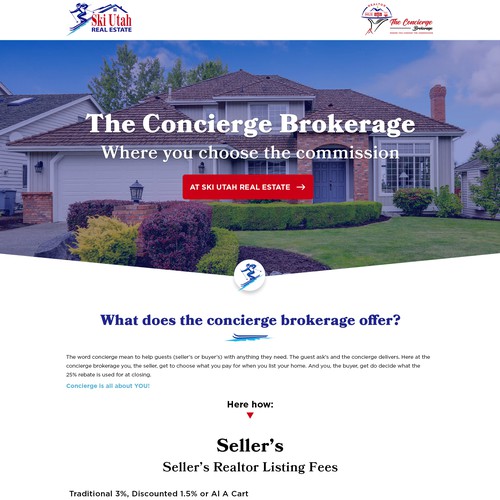 The concierge brokerage website Diseño de Atul-Arts