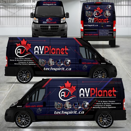 Design a Van Wrap for security systems installation Company Design by ✨Elis Alves✨