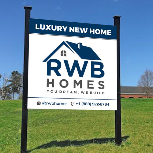 Signage for Luxury Home Builder Design by radhekrishna