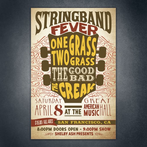 Music poster for one of San Francisco's oldest music venues Design von Stefanosp