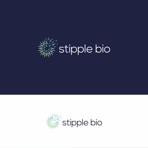 Design a logo for a biotech that uses "molecular stippling" to map out cancer's vulnerabilities Design by immortal™