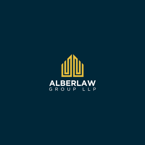 Law office firm logo keep Alber Law separate it looks better Design by FarzanArt™