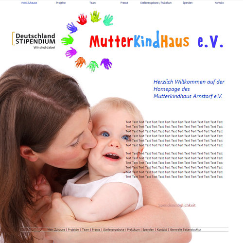 Web page design contest entry by ConnyMue