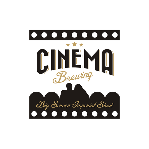 Create a logo for a brewery in a movie theater. Diseño de miskoS