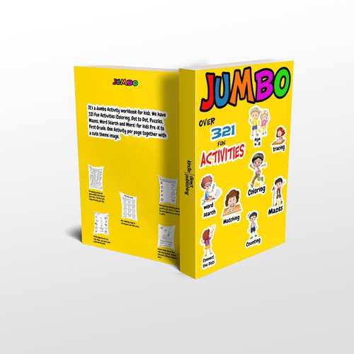 Fun Design for Jumbo Activity Book Design by Leon__art
