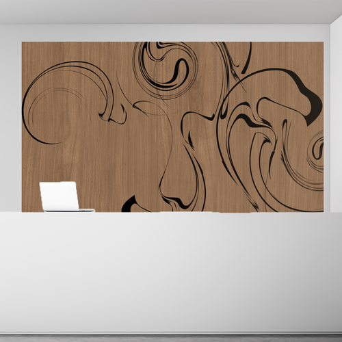 Muster Design für Holz-Wandverkleidung
