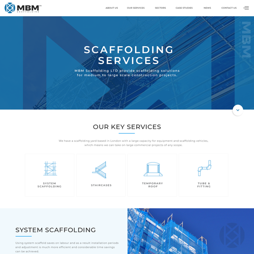 Smart, Clean, Professional - Scaffold Company Website Design by Antons Collective