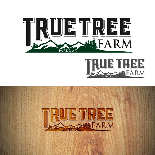 Organic logo for high elevation tree farm in Arizona. Design by Brainstorming_day