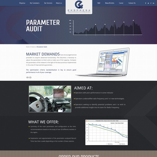 Parallax Website Design Wanted for Ekspresa Diseño de DezignLAB