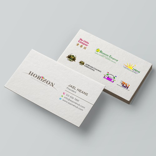Impactful business card design for an educational platform Design by Taaiebah
