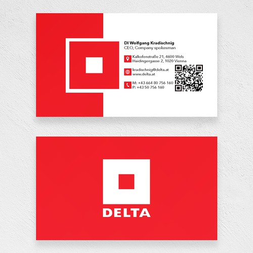 DELTA Business Card Relaunch-ontwerp door PNX Graphics