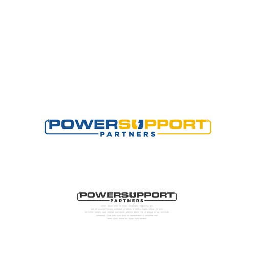 Home Generator Company Logo Design - Power Support Partners Design by WanExpert™