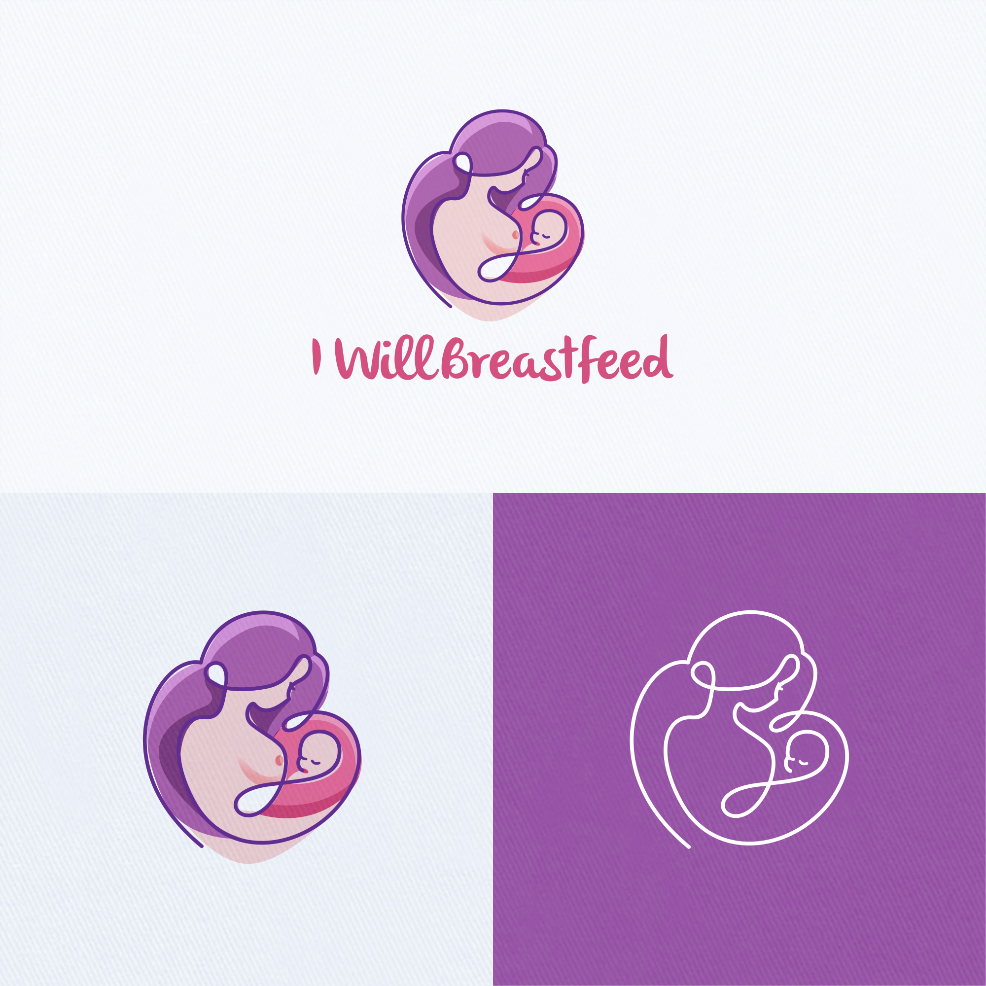 Breastfeeding logo with the title 'Breastfeed logo'