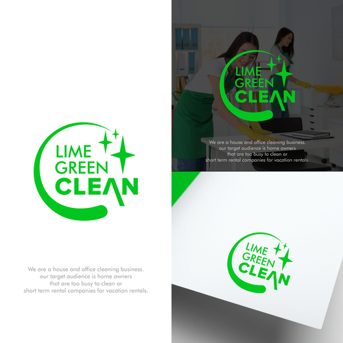 Lime Green Clean Logo and Branding Diseño de $arah