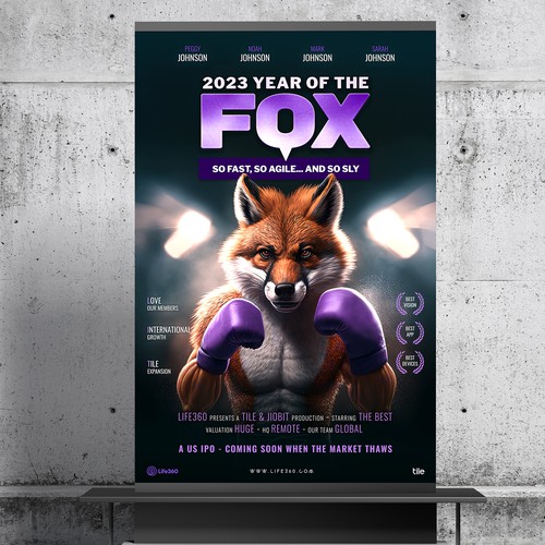 Life360 2023 Year of the Fox Poster Design by roppix