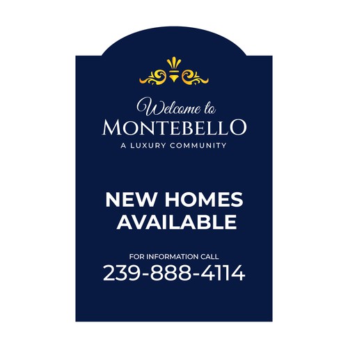 Upscale and Sophisticated New Homes for Sale - Signage Design by Agel Studio