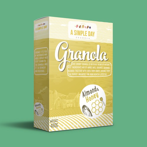 A Simple Day Granola Box Design Design by kec99