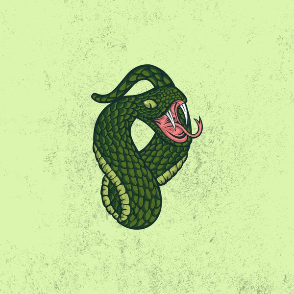 Design by Dhiyaa Naufalr titled "boa snake mascot design"