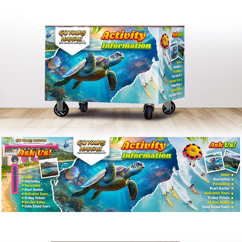 Kiosk signage design - Activity Booth Design by ruddyncang