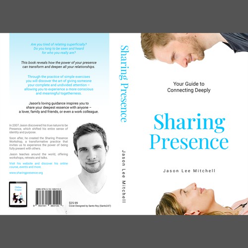 Mindfulness Book Cover on Sharing Presence Design by SantoRoy71