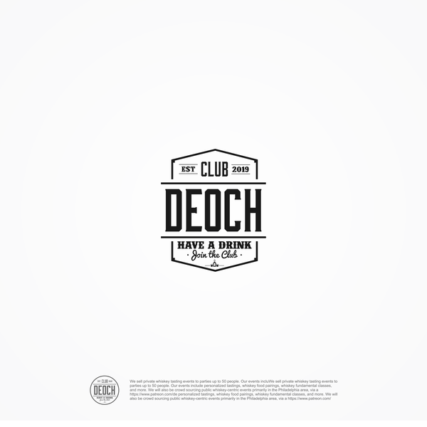 Design by Baajingg ❥ titled "logo for Club Deoch"