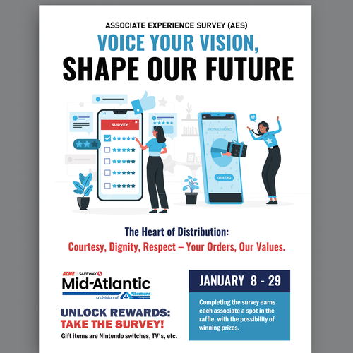 Acme Survey Need 100% Participation Design by Smarika Ahuja ❤