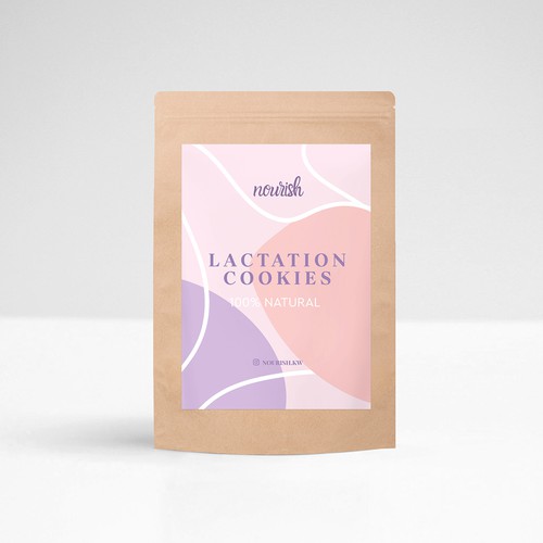 Design feminine, elegant, clean labels for Lactation Products Design by PolinaShee