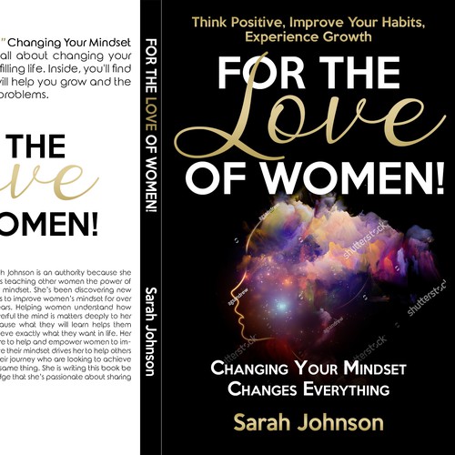 Creative book cover for the ultimate self help guide for women! Design by LSDdesign