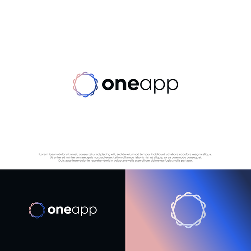 dir.deさんのoneapp logoデザイン