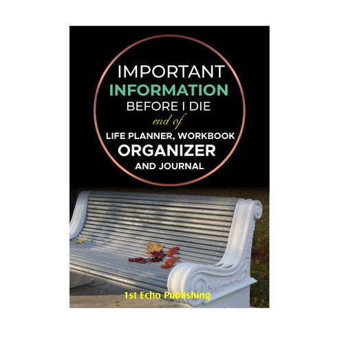 Engaging cover for end of life information journal directed towards 40+ year olds Design by slidoaspire