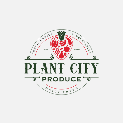 Produce company that really needs a new logo. Design by Enzoe