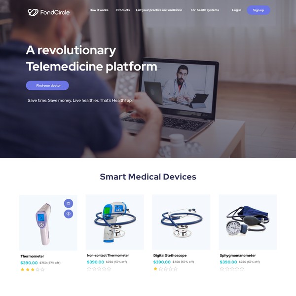 Website for Telemedicine company