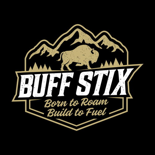 Buff Stix...Lean, Delicious, Buffalo Strong. Design by Brazuca Studio