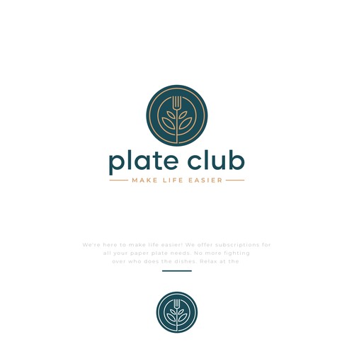 "I created the first paper plate subscription company logo!" - Your next claim to fame Design by D Better Design
