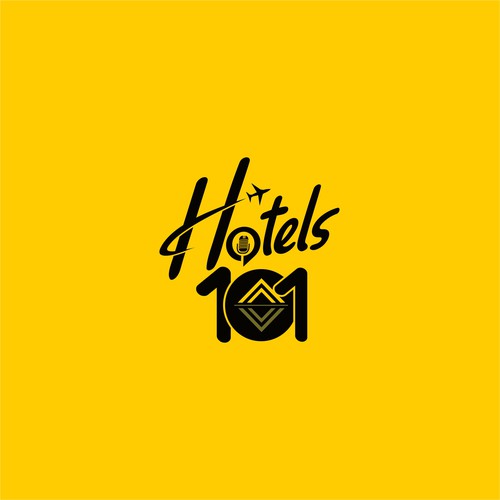 Create a logo for a podcast called - Hotels 101 - incorporate a hotel in the logo Design by i-ali