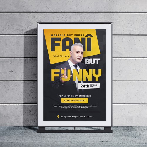 Poster design for Stand up Show Design by Tan-D