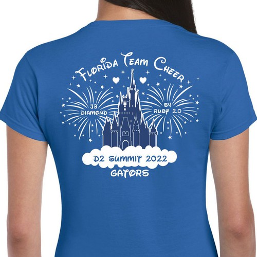 Cheer disney hot sale shirts