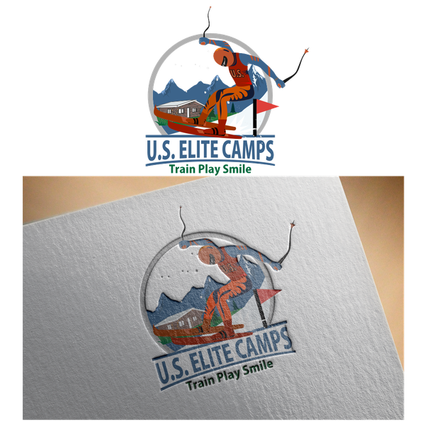 Diseño de Patriots✔ titulado "logo and identity for u.s elite camps"